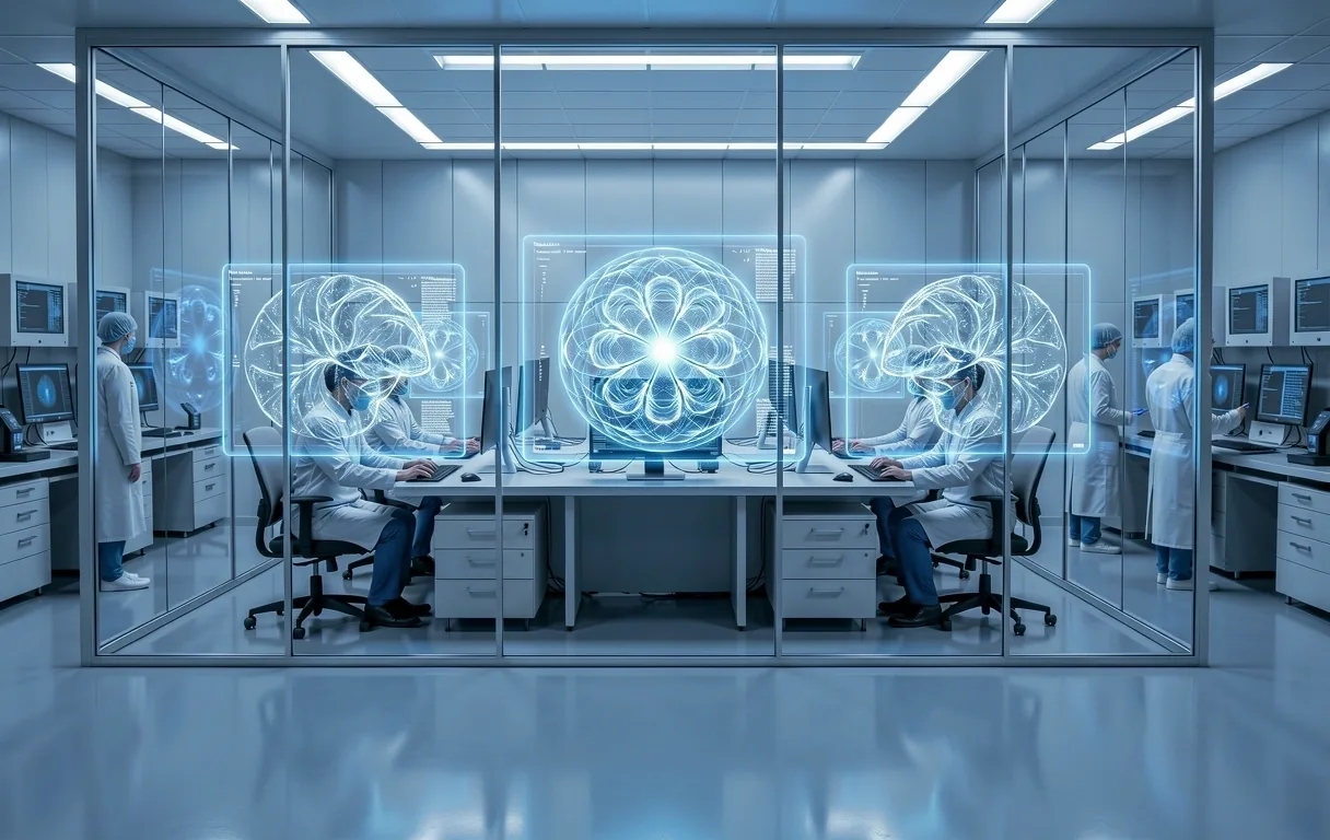 Clinical laboratory environment for AI auditing